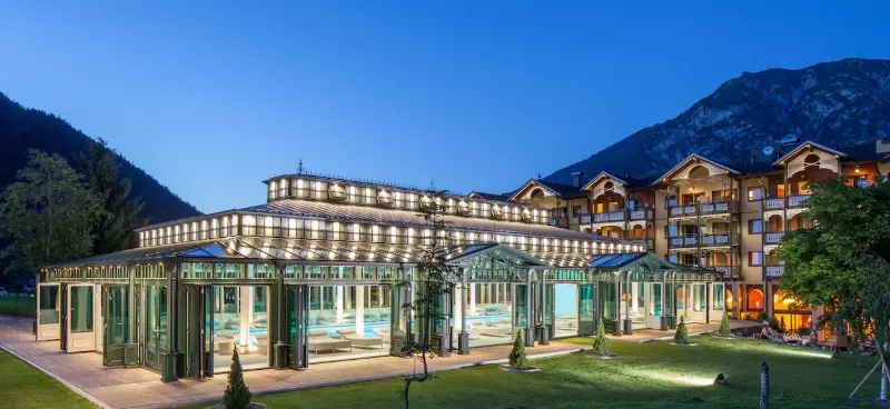 Hotel at dusk